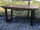 Tavolo fisso cucina e pranzo stile INDUSTRIAL SHABBY VISSUTO piano TOP abete 170x80xh78cm e gambe in ferro tubolare 8x8cm