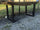Tavolo fisso cucina e pranzo stile INDUSTRIAL SHABBY VISSUTO piano TOP abete 170x80xh78cm e gambe in ferro tubolare 8x8cm