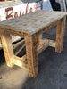 Rustic old style COUNTRY FATTORIA table with a lived-in effect in solid wood 120x70xh78 cm MADE TO MEASURE