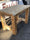 Rustic old style COUNTRY FATTORIA table with a lived-in effect in solid wood 120x70xh78 cm MADE TO MEASURE