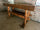 Tavolo alto consolle in legno massello da riciclo - TELAIO VERO BANCO DA FALEGNAME - dimensioni 160x65xh88 cm