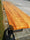 Tavolo sala da pranzo taverna e ristorazione Bar Pub Birrerie stile INDUSTRIAL legno massello gambe in ferro 400x90xh70 cm