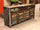 Mobile Credenza soggiorno sala da pranzo stile COUNTRY legno massello colorato stracciato 160x60xh90 cm