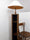 Piantana con paralume da riciclo Stipo in legno stile COUNTRY luce Edison a bulbo retrò 20x25xh150 cm NOSTRA PRODUZIONE
