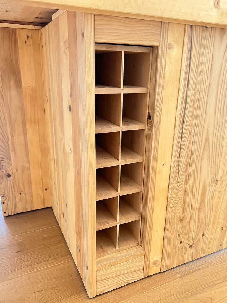 Isola cucina personalizzabile modello VENEZIA dimensioni 230x220xh95cm interamente in legno massello