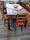 Tavolo rettangolare fisso per cucina e soggiorno stile RUSTICO / COUNTRY FATTORIA legno massello di abete 220x80h80 cm