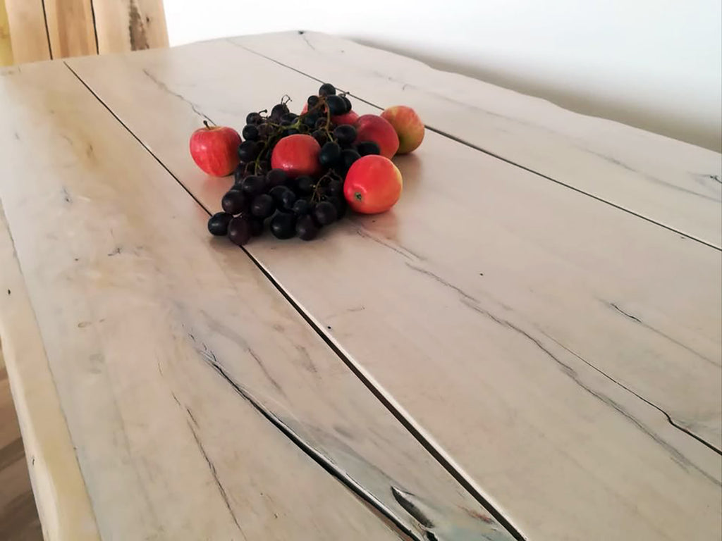 RUSTIC style kitchen and living room table white SHABBY solid rustic fir wood 210x80h80 cm