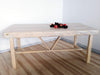 RUSTIC style kitchen and living room table white SHABBY solid rustic fir wood 210x80h80 cm