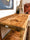 Tavolo rialzato isola cucina Consolle stile COUNTRY legno massello con ripiano a giorno misure 150x90xh100 cm