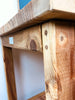 Tavolo rialzato isola cucina Consolle stile COUNTRY legno massello con ripiano a giorno misure 150x90xh100 cm