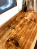 Tavolo rialzato isola cucina Consolle stile COUNTRY legno massello con ripiano a giorno misure 150x90xh100 cm
