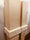 Set di 4 Gambe tavolo a spillo rettangolari in legno massello di abete 14x11xh90 cm personalizzabili e su misura