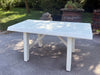 RUSTIC style kitchen and living room table white SHABBY solid rustic fir wood 210x80h80 cm