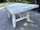 RUSTIC style kitchen and living room table white SHABBY solid rustic fir wood 210x80h80 cm