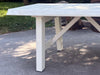 RUSTIC style kitchen and living room table white SHABBY solid rustic fir wood 210x80h80 cm