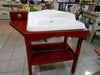 Mobile bagno in legno massello in stile e predisposto per lavabo ad incasso all'Inglese 80x55xh80 cm