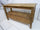 Tavolo alto Consolle ingresso disimpegno stile COUNTRY legno massello con cassettoni 140x50xh90 cm