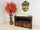 Mobile multiuso Bagno soggiorno cucina in stile COUNTRY FATTORIA legno massello anche riciclo due cassetti un vano a giorno misure 120x55xh80 cm