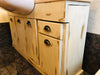 Mobile bagno in stile CLASSICO in bianco SHABBY legno massello quattro ante e un cassetto predisposizione lavandino ad incasso misure 130x35xh80 cm