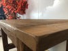Fixed table kitchen dining room tavern style RUSTIC VISSUTO INVECCHIATO in solid recycled wood 160x85xh78 cm
