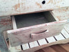 Carpenter's workbench for kitchen island furniture in mixed style INDUSTRIAL white solid wood SHABBY 190x70xh80 cm