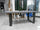 Tavolo fisso cucina e pranzo stile INDUSTRIAL VISSUTO in legno massello e gambe in ferro misure 200x100xh80 cm