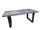 Tavolo fisso cucina e pranzo stile INDUSTRIAL VISSUTO in legno massello e gambe in ferro misure 200x100xh80 cm