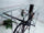 Console with glass top for Bar Pub Breweries INDUSTRIAL style iron frame stand with vintage recycled bicycle 180x80xh110 cm