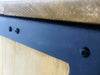 Mobile in stile INDUSTRIAL multiuso per bagno o credenza legno massello e telaio in ferro lavabo pietra opzionale 90x45h80 cm