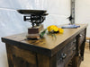 Consolle per arredo isola cucina stile RUSTICO / COUNTRY FATTORIA TUTTO in legno massello con cassetti e ripiano a giorno 170x50xh93 cm
