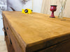 Consolle per arredo isola cucina stile COUNTRY legno massello con un cassetto e vano a giorno 150x70xh80 cm