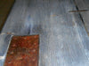 Tavolo fisso cucina e pranzo stile INDUSTRIAL VISSUTO legno massello e gambe in ferro 200x100xh80 cm