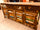 Sideboard im Landhausstil für Wohnzimmer und Esszimmer aus Massivholz, gebeizt und gebeizt, 160x60xh90 cm
