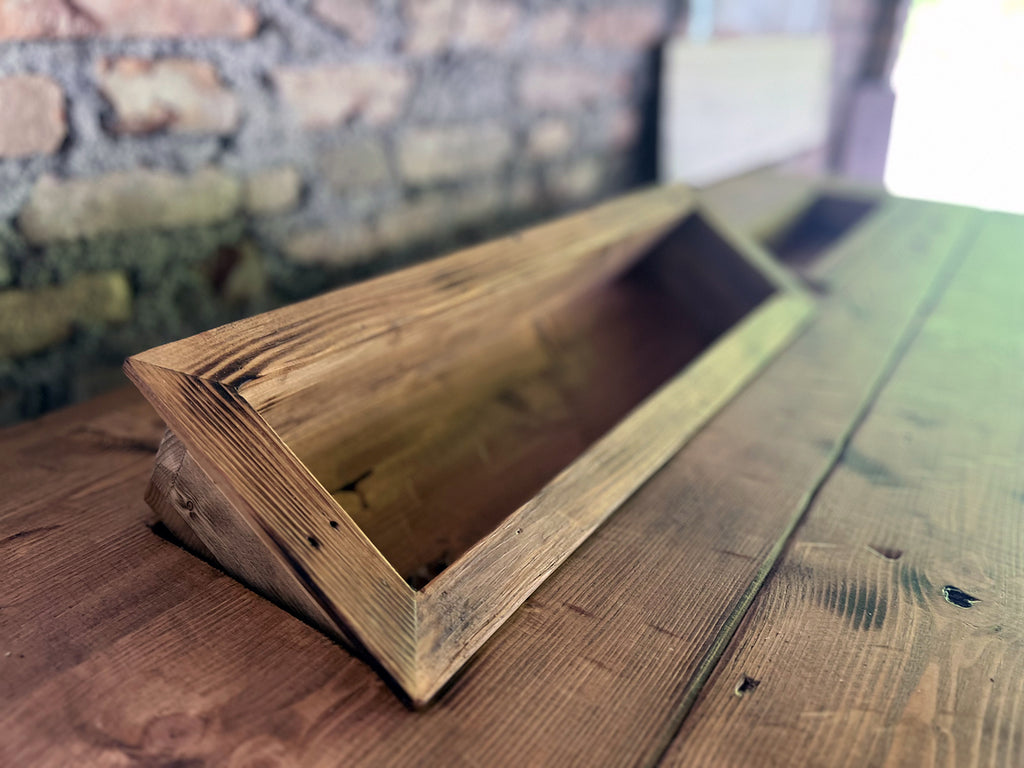 Werkbank aus Massivholz im Industriestil für Küchen- und Wohnzimmermöbel, 6 Schubladen, 2 Schraubstöcke, 170 x 80 x 90 cm