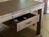 Banco da lavoro / isola cucina per arredo in stile RUSTICO in legno massello 1 cassetto 150x70xh80 cm
