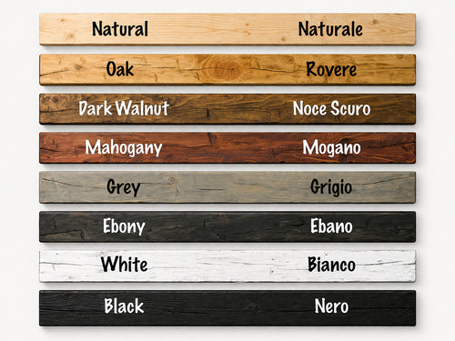 Decorative Ceiling Beams in Solid Fir – Box Section 16×14 cm – L. 1÷5 m – Unfinished or Finished – 8 Colors Available
