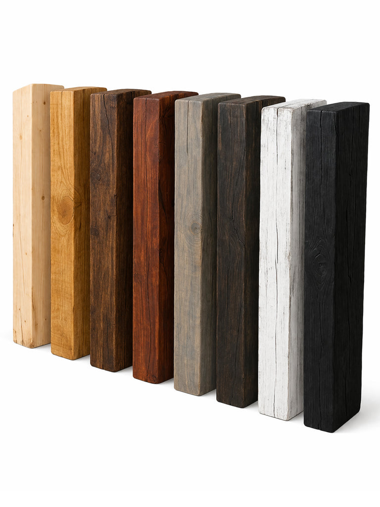 Travi decorative da soffitto in Abete massello – Sezione scatolata da 16×14 cm – L. 1÷5 m – grezzi o rifiniti – 8 colori a scelta