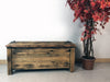 Trunk chest furniture hallway entrance veranda COUNTRY style solid antique ash wood 100x40xh50 cm