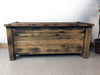 Trunk chest furniture hallway entrance veranda COUNTRY style solid antique ash wood 100x40xh50 cm