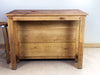 Workbench / kitchen island for RUSTIC style furniture in solid wood 1 drawer 150x70xh80 cm 