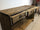Workbench / kitchen island for RUSTIC style furniture in solid wood 1 drawer 150x70xh80 cm 