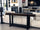 Consolle INDUSTRIAL in ferro e legno antico da riciclo – design artigianale 200×30×H80 cm – stile moderno e rustico