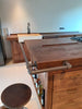 Kitchen + island MUNSTER INDUSTRIAL style 300x65xh90cm + 240x120xH100cm in solid wood and CUSTOM