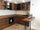 MONACO COUNTRY style corner kitchen in solid wood with fold-down snack table 310-205x65xh88cm