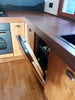Cucina angolare RUSTICA modello GIOVANNA con cappa aspirate INDUSTRIAL misure 185-365x63xh90cm in legno massello