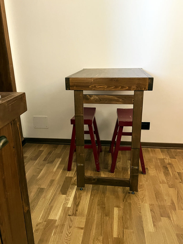 Cucina angolare RUSTICA modello GIOVANNA con cappa aspirate INDUSTRIAL misure 185-365x63xh90cm in legno massello