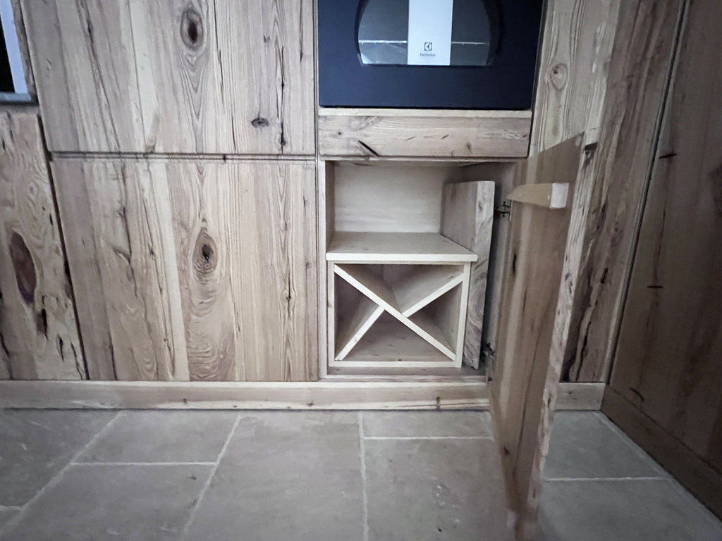 Linear kitchen model Venezia 330cm modern wall + country island 230x220xh95 cm All solid wood customizable to measure