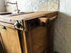 Cucina a ferro di cavallo stile INDUSTRIAL / COUNTRY VISSUTO TUTTO in legno massello predisposizione elettrodomestici 200x200x340 cm