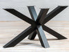 Table Leg for 180–220 cm Tables, Industrial/Modern/Shabby Style, 10×10 cm Tubular Iron, “Star” Design – Code GTFTIS-01