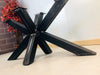 Table Leg for 180–220 cm Tables, Industrial/Modern/Shabby Style, 10×10 cm Tubular Iron, “Star” Design – Code GTFTIS-01